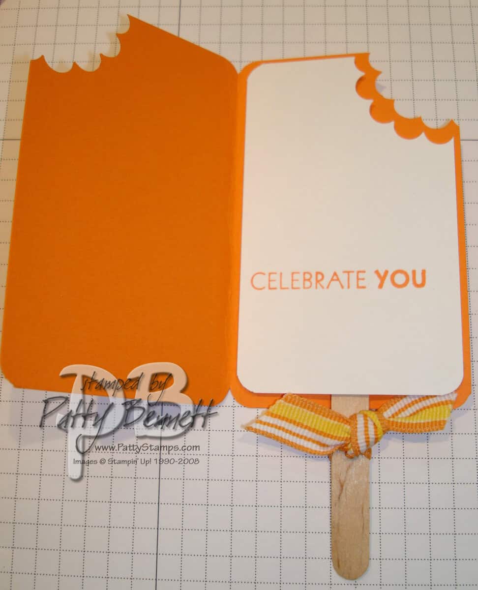 Popcicle card open Popcicle card open