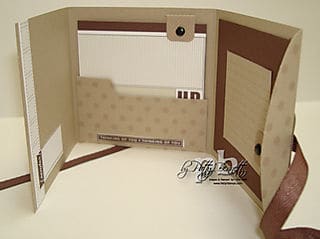 Hidden folder card inside folded