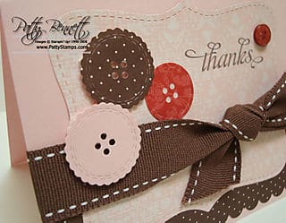 Button card close up