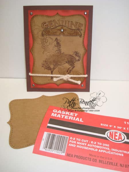 Gasket card and die