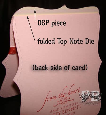 Folded top note back