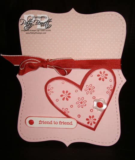 Folded top note front