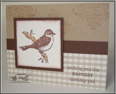 Bird bday card