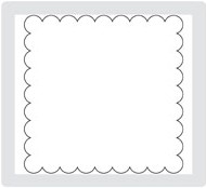 Scallop square die