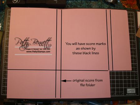 File folder score marks