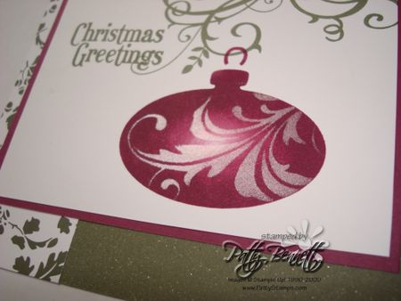 Shimmer stencil closeup