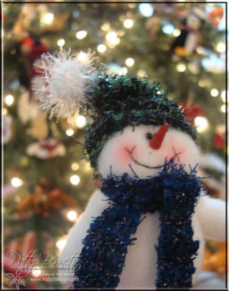 Bokeh snowman