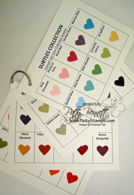 New color qrt sheet charts