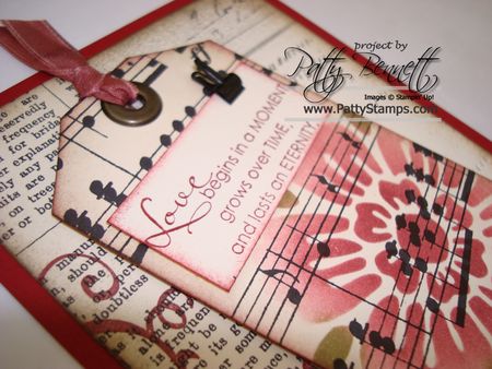 Music tag close up