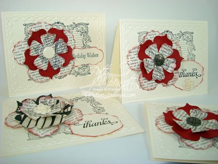 Cards for box