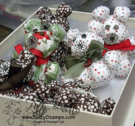 Fabric bears box Fabric bears box