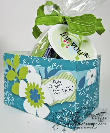 Blue flower box