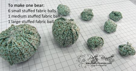 Fabric bear stuffed balls Fabric bear stuffed balls