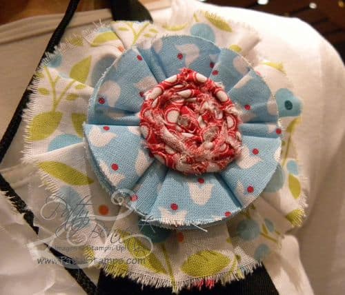 1 leadership fabric flower pin 1 leadership fabric flower pin