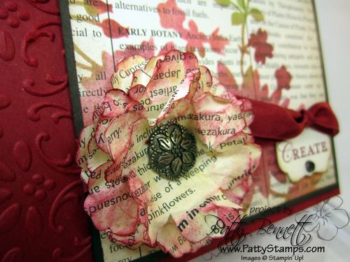 Summer smooch stencil paper flower