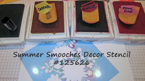 Summer smooch stencil