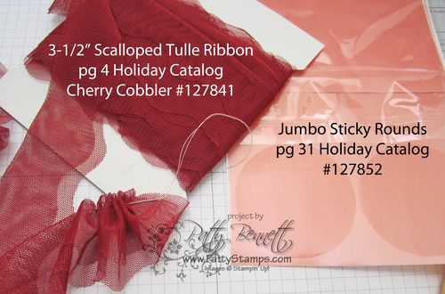 Pin running stitch tulle