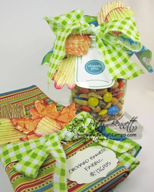 Orchard harvest jar fabric