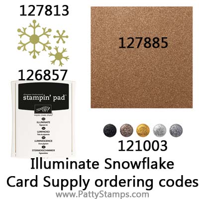 Glimmer snowflake supplies