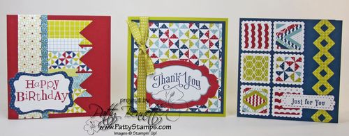 Pinwheels on parade 4x4 cards
