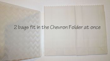 Chevron folder 2 glassine bags
