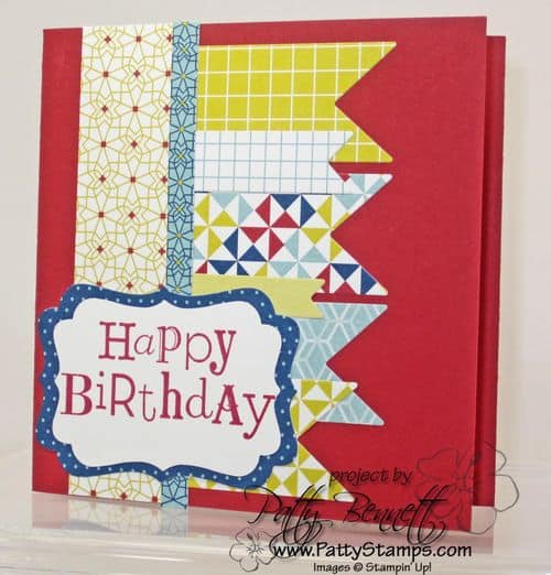 Pinwheels on parade 4x4 card 1