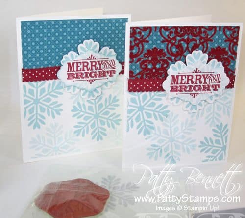 Bold snowflake merry and bright cards Bold snowflake merry and bright cards