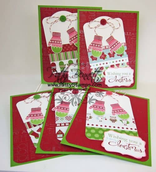 Snow festival tag cards