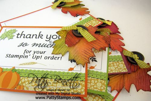Mds fall leaf thank you notes