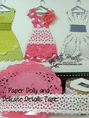 Dress up doily delicate details tape