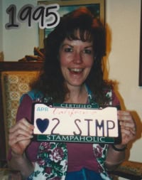Heart 2 stamp license plate 1995