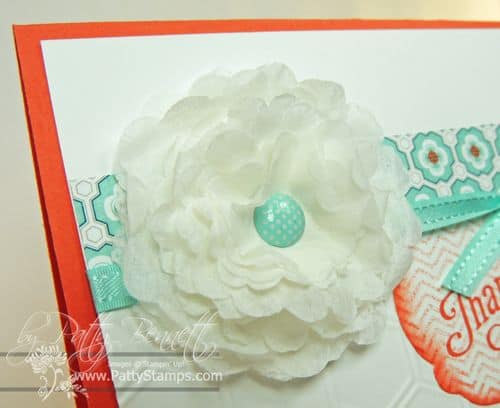 Creped filter paper flower 2