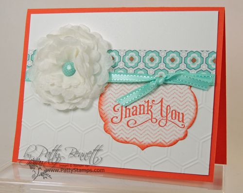 Creped filter paper flower card 1