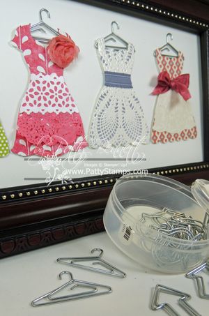 Dress up frame hung up cute clips