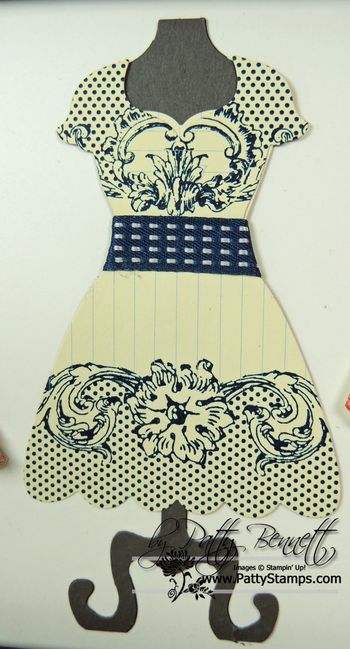 Dress up print poetry dsp blue