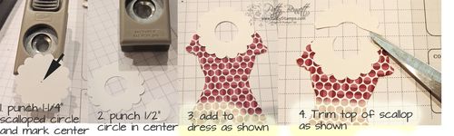 Dress up class scalloped collar