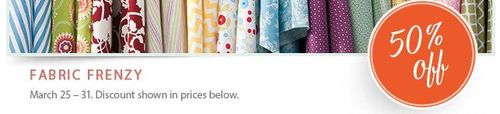 Half off fabric frenzy