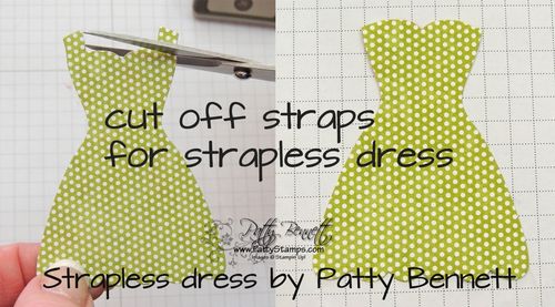 Altered dress 6 strapless