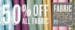 Half off fabric