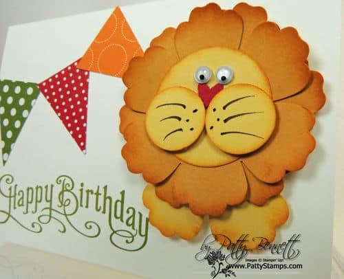 Punch art lion details