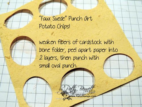 Punch art potato chips