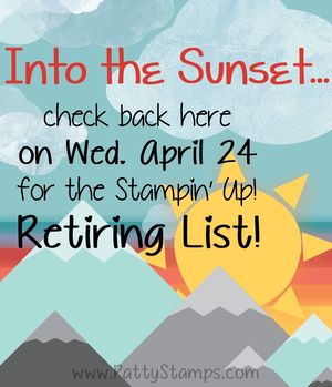 Retiring list 2013 Stampin Up patty