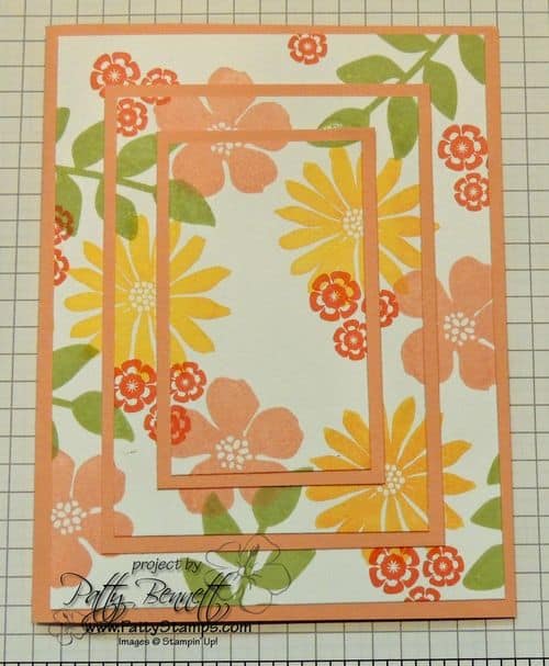 Triple layer flower card 1 Triple layer flower card 1