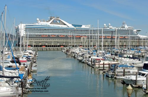 Grand princess docked san francisco