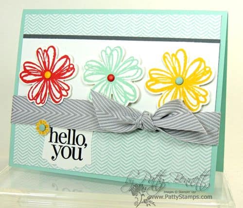 Flower shop slate chevron ribbon