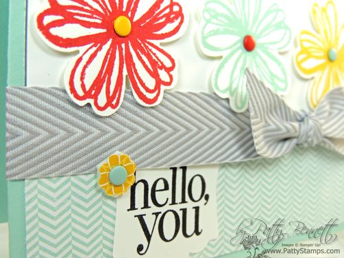 Flower shop slate chevron ribbon 2