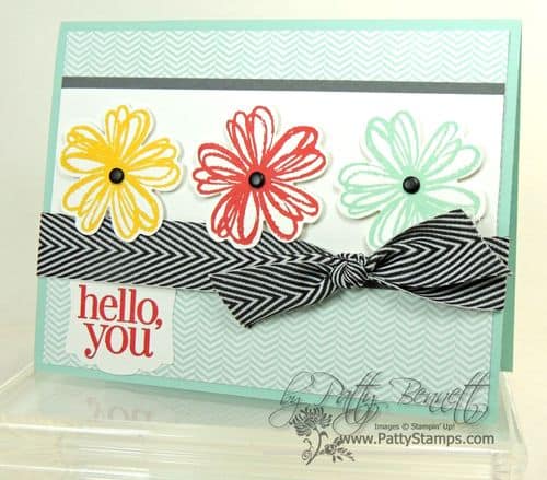 Flower shop black chevron ribbon