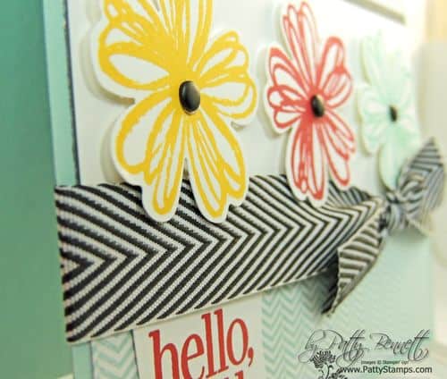 Flower shop black chevron ribbon 2