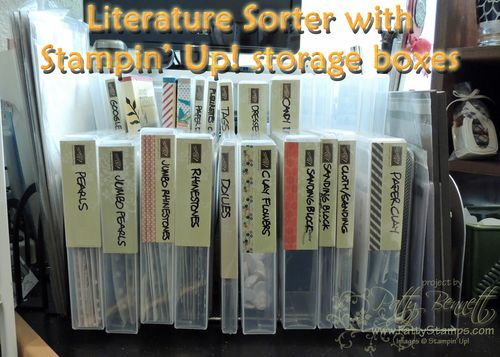 Stampin up storage box organizer