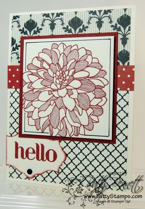 Modern medley dahlia stampin up 1